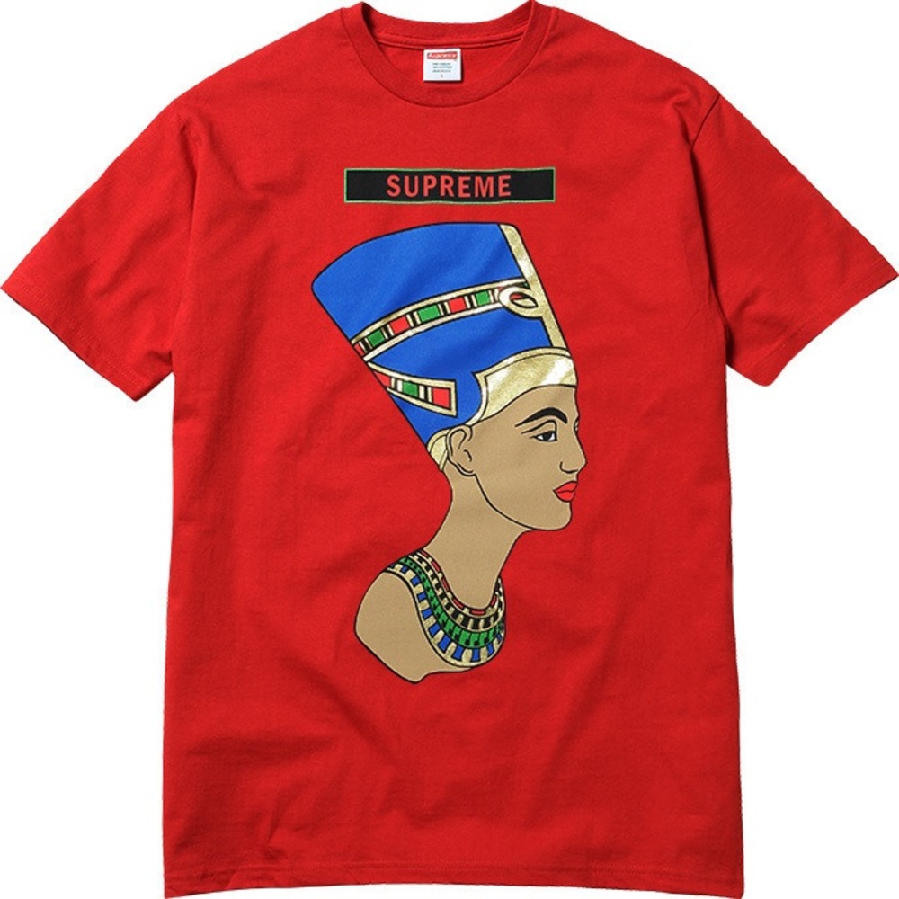 Supreme Red Nefertiti Graphic Tee SS14 - Picture 1 of 6